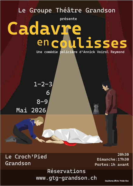 Affiche Cadavre en coulisses